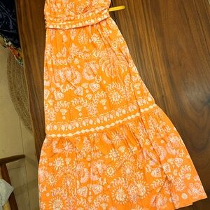 Lilly Pulitzer Orange and White Floral Dress